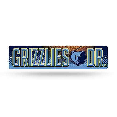 Rico Industries NBA Memphis Grizzlies 16-Inch Plastic Street Sign Décor