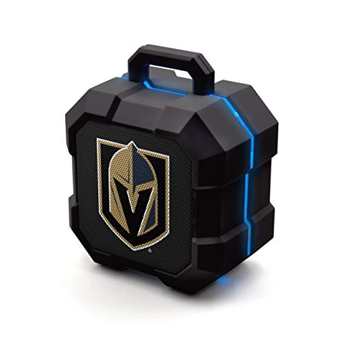 NHL Vegas Golden Knights ShockBox LED Wireless Bluetooth Speaker, Team Color