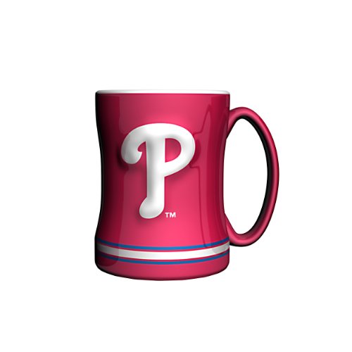 MLB Philadelphia Phillies Sculpted Relief Mug, 14-ounce