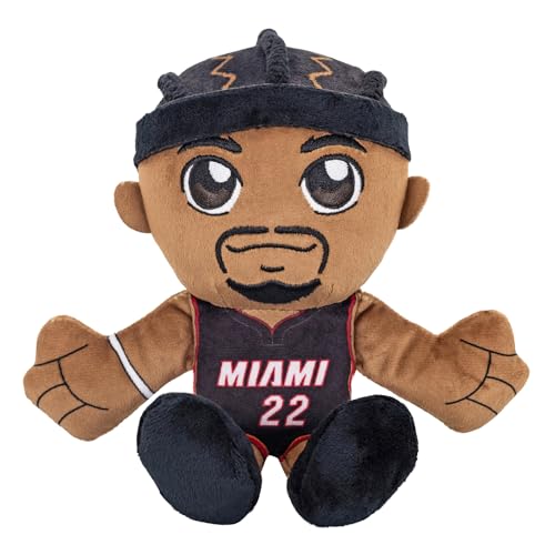 Bleacher Creatures Miami Heat Jimmy Butler 8' NBA Kuricha Sitting Plush - Soft Chibi Inspired NBA Superstar