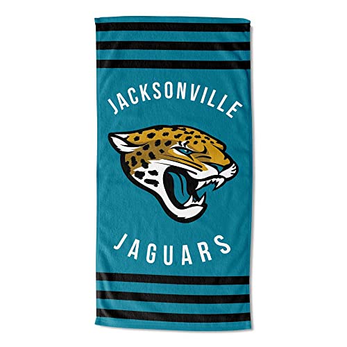 Northwest NFL Jacksonville Jaguars Unisex-Adult Beach Towel, 30' x 60', Stripes