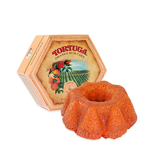 TORTUGA Caribbean Taste of Florida Orange Rum Cake - 16 oz Rum Cake - The Perfect Premium Gourmet Gift for Gift Baskets, Parties, Holidays, and Birthdays