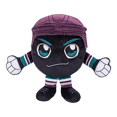 Bleacher Creatures Anaheim Ducks Mighty Ducks Logo 8' NHL Kuricha Hockey Puck Sitting Plush - Soft Chibi Inspired Plush