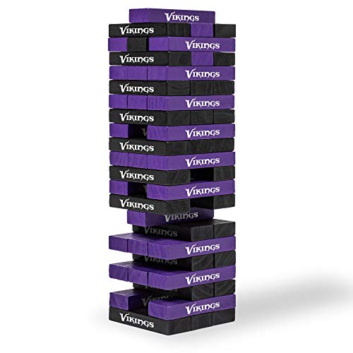 Wild Sports NFL Minnesota Vikings Table Top Stackers 3' x 1' x .5', Team Color