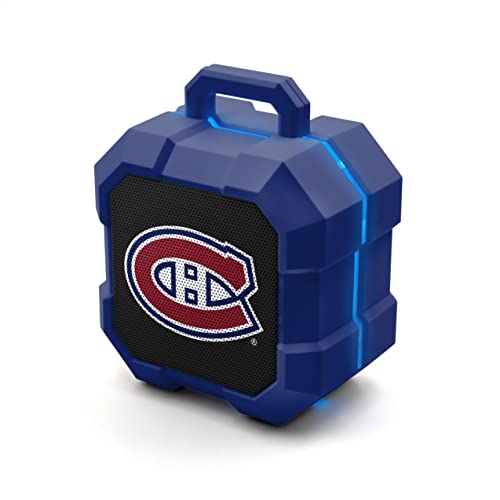 NHL Montreal Canadiens ShockBox LED Wireless Bluetooth Speaker, Team Color