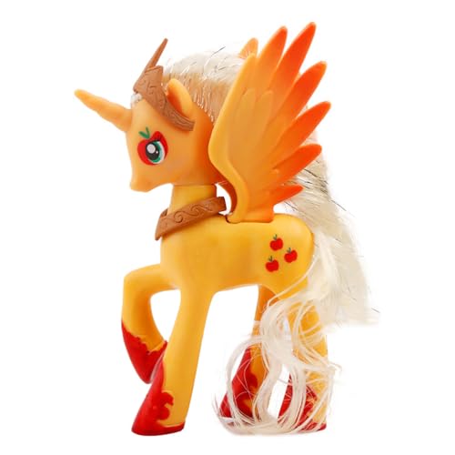 Little Horse Toy Friendship Movie Feature Character 14CM Doll Action Figure Model Toy for Girls (Applejack)