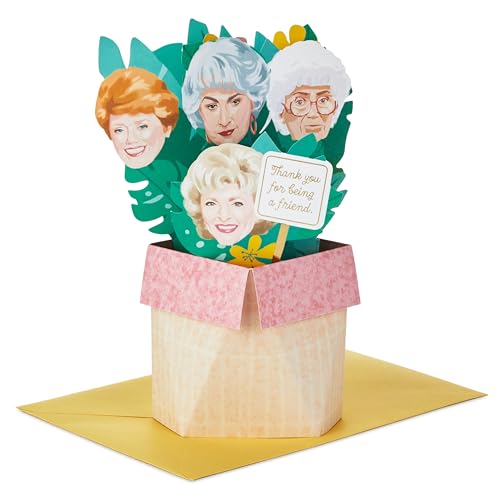 Hallmark Paper Wonder Shoebox Golden Girls Pop Up Card (Thank You for Being a Friend)