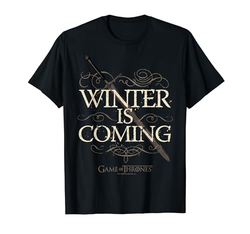 Game Of Thrones Winter Is Coming Text T-Shirt