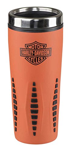 Harley-Davidson Core Bar & Shield Travel Mug Insulated 16 Oz. - Orange HDX-98611