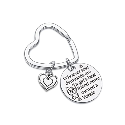 7RVZM Yorkie Lover Gift Yorkshire Terrier Gifts Yorkie Mom Jewelry Yorkie Keychain Yorkie Owner Keychain Best Yorkie Mom Ever Gift Yorkie Person Keychain Dog Gift Sister Gift