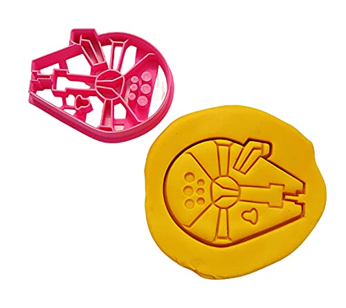 T3D Cookie Cutters Millennium Falcon Cookie Cutter, Suitable for Cakes Biscuit and Fondant Cookie Mold for Homemade Treats, 3.47inch x 2.80inch x 0.55inch