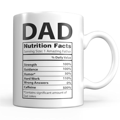 Light Autumn Dad Mug - White 11oz - Dad Gifts from Daughter - Best Dad Mug for the World's Best Dad - Ceramic Coffee Mug for Fathers - Gifts for Dad - Coffee Mugs Funny - Best Dad