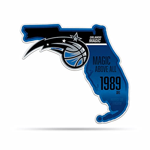 Rico Industries NBA Orlando Magic State Shape Shape Cut Pennant - Home and Living Room Décor - Soft Felt EZ to Hang