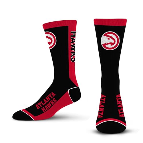 For Bare Feet NBA ATLANTA HAWKS MVP Crew Sock Team Color Large