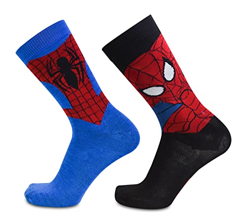 Marvel Spiderman Spider-Man Costume 2 Pack Casual Crew Sock