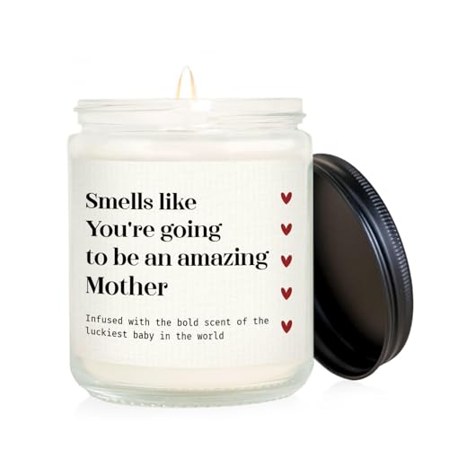 GiltGlimmer New Mom Gifts - Mom to Be Gift for First Time Moms, Pregnancy Must Haves Soy Wax Lavender Scented Candle, Pregnancy Gifts for Expecting Mom, Wife, Friend, Sister