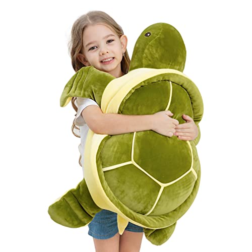 Dalmao 28' Soft Plush Sea Turtle Stuffed Animals Plush Pillow Toys, Large Turtles Plushies,Gift for Kids Boys, Birthday,Valentine,Christmas