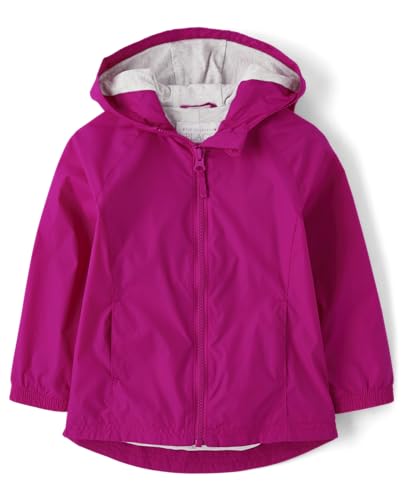 The Children's Place Baby Toddler Girls Windbreaker Jacket, Fuschia