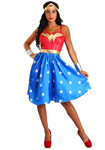 Rubie's womens Dc Comics Classic Wonder Woman Dress Adult Sized Costume, As Shown, Medium US