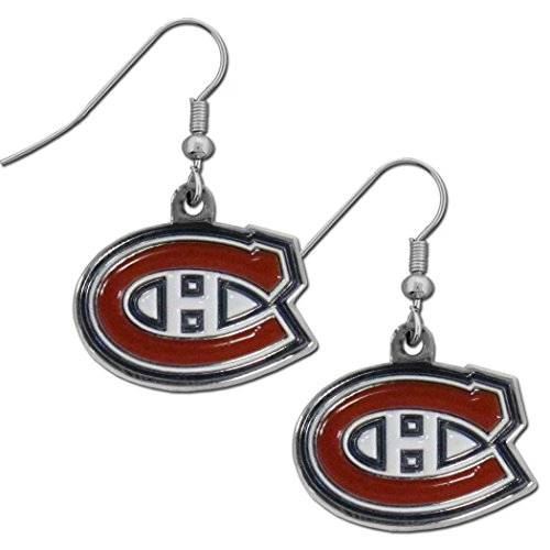 NHL Siskiyou Sports Womens Montreal Canadiens Chrome Dangle Earrings One Size Team Colors white