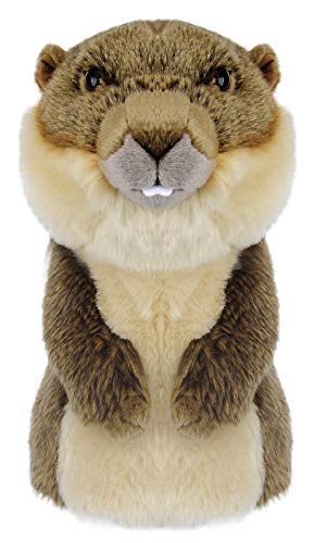 Golf Club Covers, Groundhog/Sloth Marmot Golf Head Covers, Gopher Cover for Drivers, Adorable Crafted Plush Animal Covers, Brown Beige for Men, Women