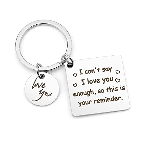 VZXMKA Valentines Day Gifts for Boyfriend Girlfriend Husband Wife, Keychain for Love, Romantic Anniversary Birthday Gift for Her Him, Personalized Meaningful Couples Gifts Ideas, Christmas Presents