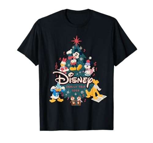 Disney Mickey & Friends Christmas Holiday Family Trip 2024 T-Shirt