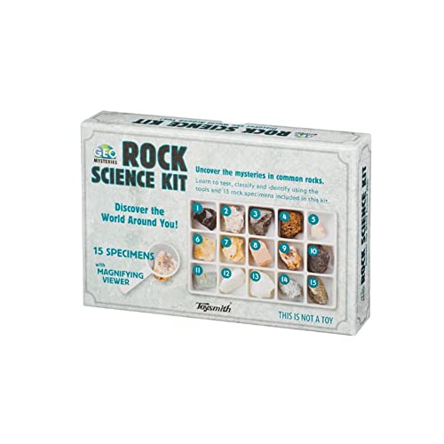 STEM Toy Rock Science Kit Geology Mineral Specimen For Kid Geologists