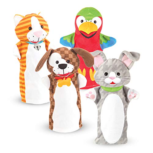 Melissa & Doug Playful Pets Hand Puppets (Set of 4)