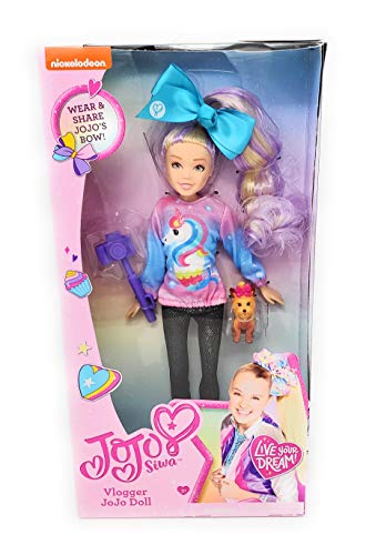 JoJo Siwa 10-Inch Fashion Vlogger Articulated Doll in Unicorn Outfit, Includes Camera and Bow Bow Accessories, Kids Toys for Ages 3 Up by Just Play