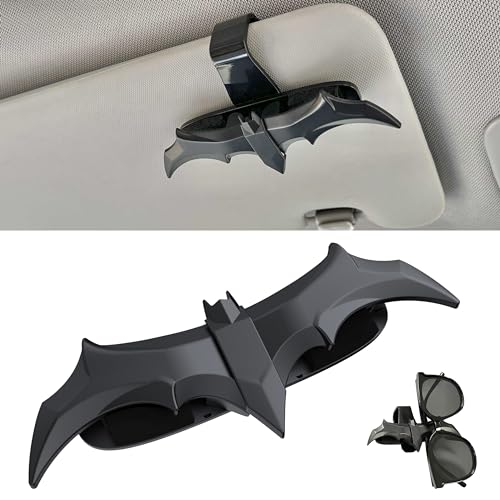 RANGUOWEN Bat Sunglasses Holders for Car, Batwing Accessories, Bat Gadgets for Bat Fans Man Gifts, Bat Gifts for Boys