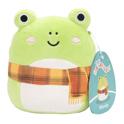 Squishmallows Original 5-Inch Wendy The Frog - Official Jazwares Little Plush - Collectible Soft & Squishy Mini Stuffed Animal Toy - Add to Your Squad - Gift for Kids, Girls & Boys