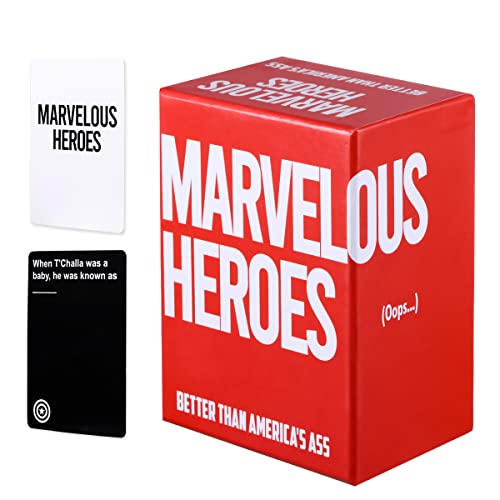 Marvel Heroes Card Game Card Games for Adults and Family, Party Games for Game Night