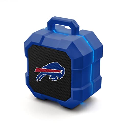 SOAR NFL Shockbox LED Wireless Bluetooth Speaker, Buffalo Bills