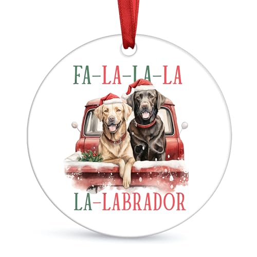 Labrador Retriever Gifts for Women, Men - Labrador Gifts for Dog Lovers, Dog Christmas Ornaments - Golden Lab, White Labrador, Chocolate Lab, Labrador Retriever Christmas Ornaments for Christmas Tree