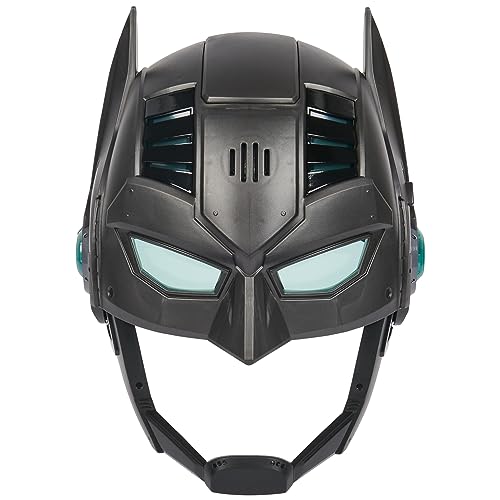 DC Comics, Armor-Up Batman Mask with Visor, 15+ Sounds & Phrases, Lights, Super Hero Costume, Kids Roleplay for Boys and Girls Ages 4+