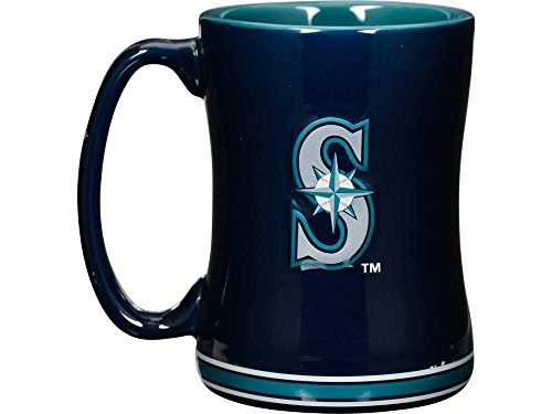 Boelter Brands MLB Seattle Mariners 226634 Coffee Mug, Team Color, 14 oz