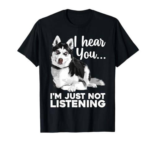 Funny Husky Dog Art For Men Women Kids Siberian Husky Lover T-Shirt