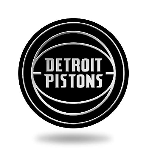 Rico Industries NBA Detroit Pistons Chrome Finished Auto Emblem 3D Sticker