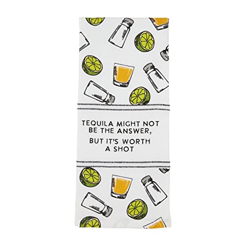 Mud Pie Fiesta Hand Towel, Tequila, 16.5' x 26'