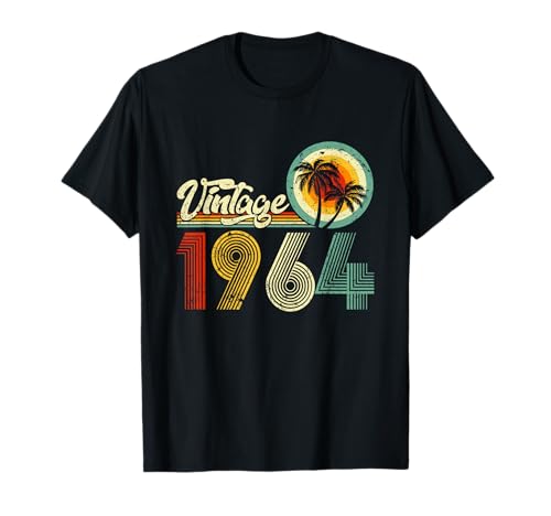 60 Years Old Gifts Vintage Born In 1964 Retro 60th Birthday T-Shirt