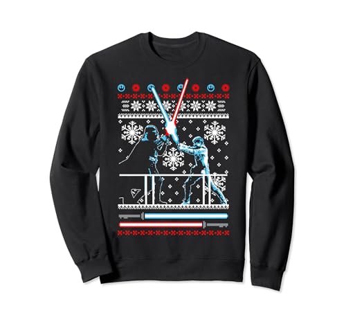 Star Wars Vader Luke Duel Ugly Christmas Sweater Sweatshirt Sweatshirt