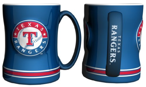 Boelter Brands MLB Texas Rangers 225851 Coffee Mug, Team Color, 14 oz