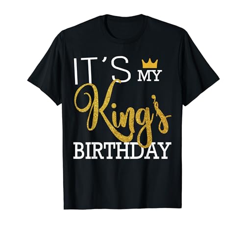 It's My King's Birthday Couples Matching Husband & Boyfriend T-Shirt