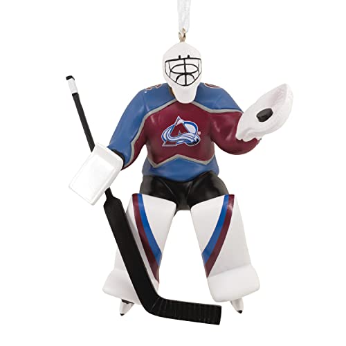 Hallmark NHL Colorado Avalanche Goalie Christmas Ornament, 0001OSL1747