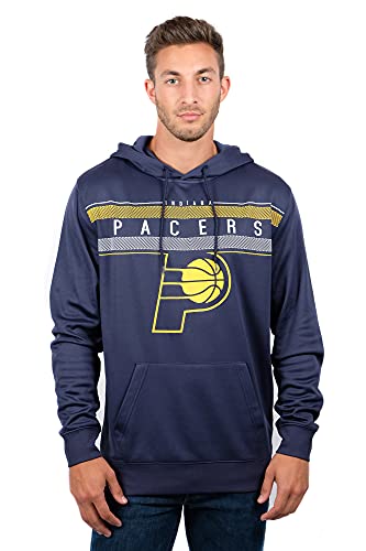 Ultra Game NBA Official Men’s Super Soft Midtown Hoodie Pullover Sweatshirt - Unisex, Indiana Pacers, Team Color, Medium