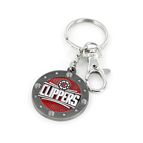 aminco NBA Los Angeles Clippers Impact Keychain, Red , 2