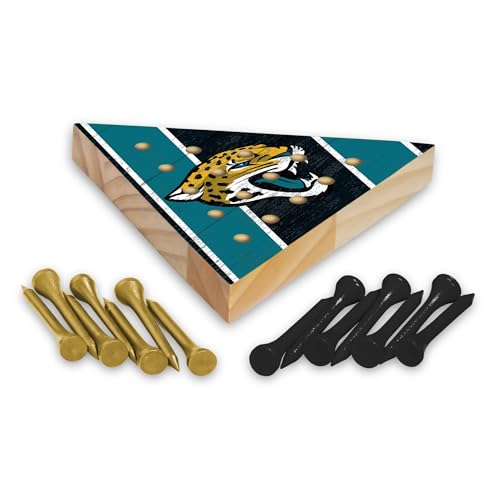 Rico Industries NFL Jacksonville Jaguars Peg Pyramid Game, 4 x 4.5-'