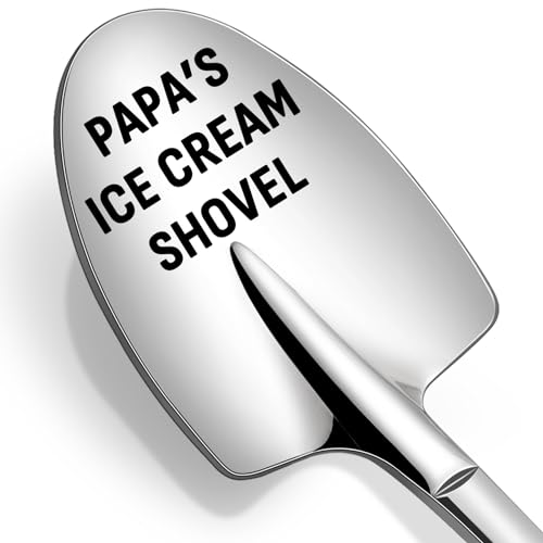 Gifts for Papa Dad Grandpa - Papa Gifts Father's Day Birthday Gifts for Dad Grandpa, Papa's Ice Cream Shovel