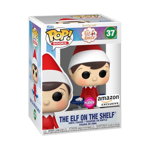 Funko Pop! Books: Elf on The Shelf- Elf (Flocked), Amazon Exclusive